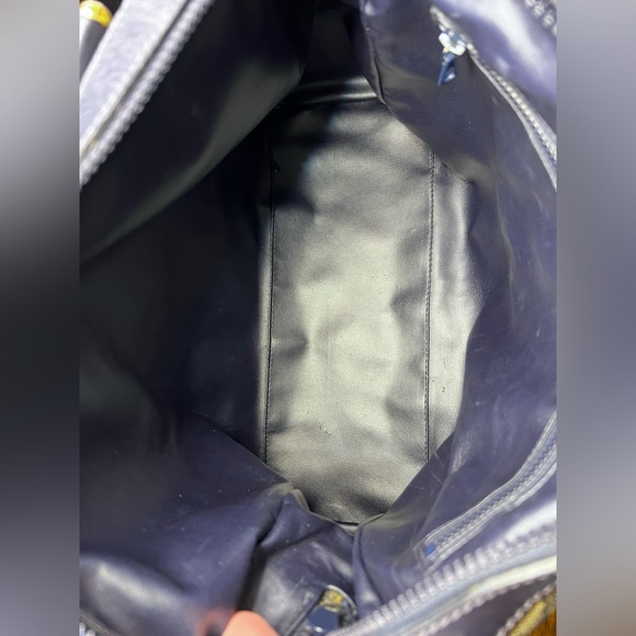 CELINE Macadam Boston Tote Bag M03 Navy Tan Cream PVC Leather - COA INCLUDED! - Picture 14 of 17